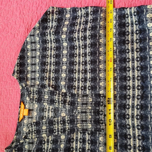 2/$20 Joe Fresh Navy & White Lightweight Summer Shift Dress Tunic Size Medium - Picture 5 of 8